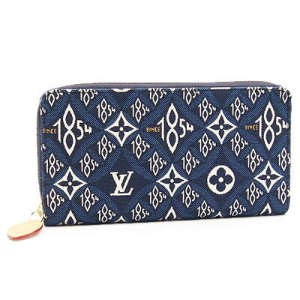 Louis Vuitton SINCE 1984 Zippy Wallet Blue Jacquard Denim Long Zip Wallet